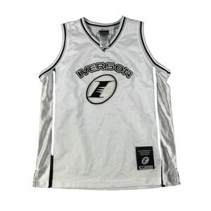 Allen Iverson Jersey Boys 12 White NBA Basketball I3 Logo Reebok Limited Edition